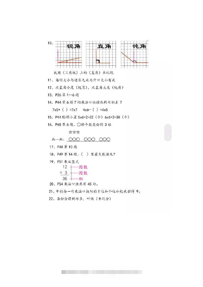 图片[2]-二上青岛版数学重点知识点预习-小哥网