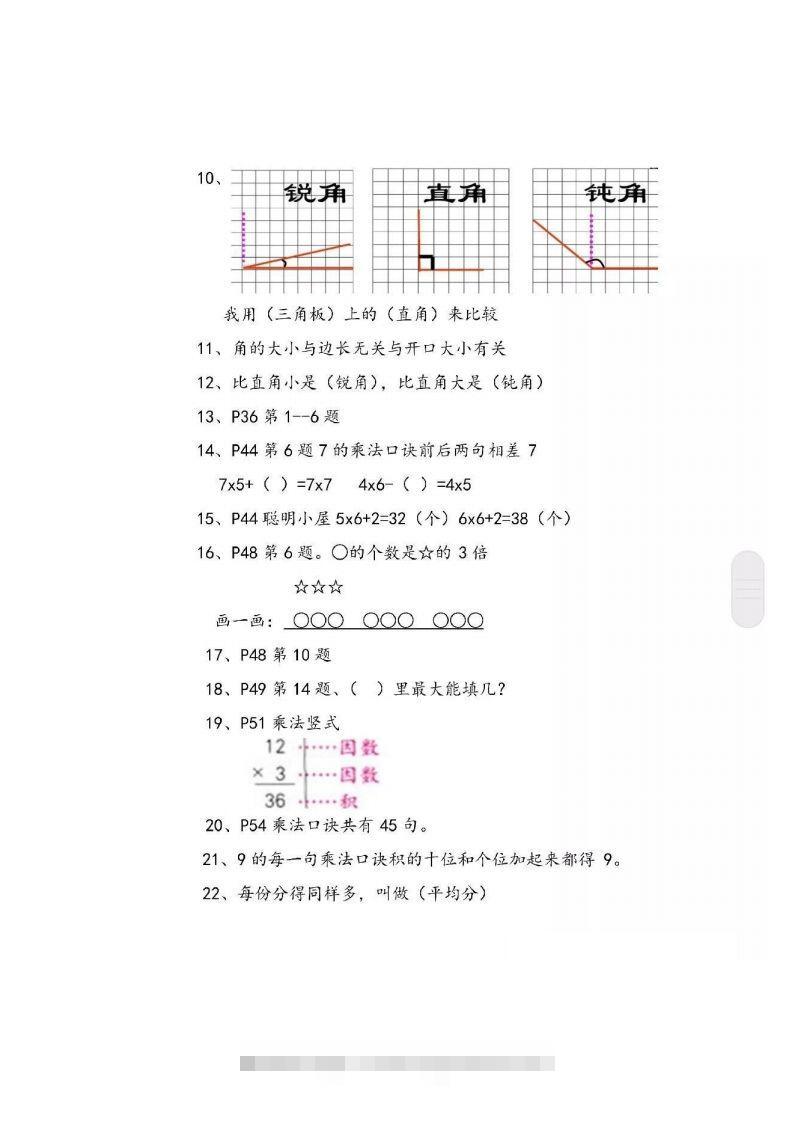 图片[2]-二上青岛版数学重点知识点预习()-小哥网