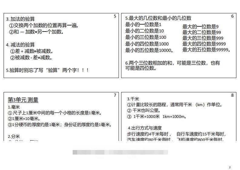 图片[2]-【人教三年级】数学上册必背笔记-小哥网