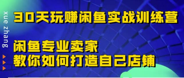 30天玩赚闲鱼实战训练营，闲鱼专业卖家教你如何打造自己店铺￼-小哥网