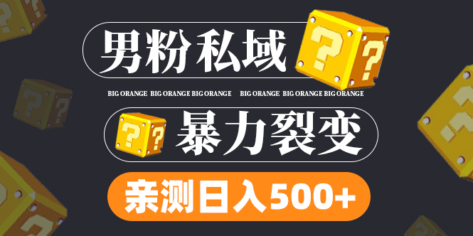 男粉私域项目：亲测男粉裂变日入500+（视频教程）-小哥网