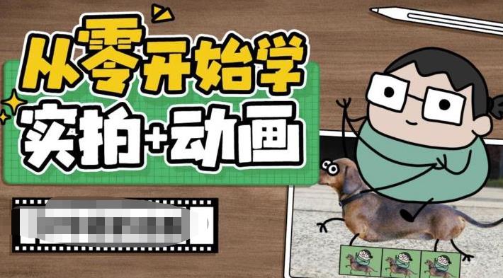 从零开始学实拍加动画，实拍加动画创意教程（49节视频课）-小哥网