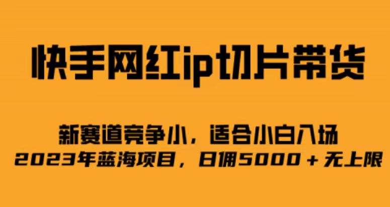 快手网红ip切片新赛道，竞争小事，适合小白 2023蓝海项目-小哥网