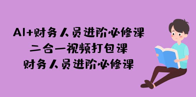 AI + 财务人员进阶必修课二合一视频打包课，财务人员进阶必修课-小哥网