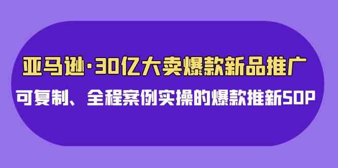 图片[1]-（9944期）亚马逊30亿·大卖爆款新品推广，可复制、全程案例实操的爆款推新SOP-飓风网创资源站