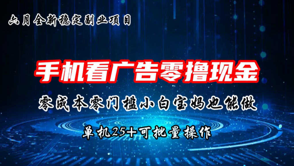 六月新项目，单机撸现金，单机20+，零成本零门槛，可批量操作-专业网站源码、源码下载、源码交易、php源码服务平台-游侠网