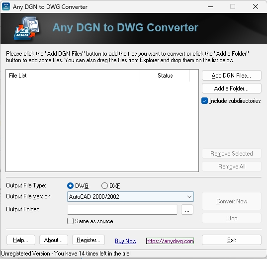 Any DGN to DWG Converter(dgn转dwg软件) v2023官方版-小哥网