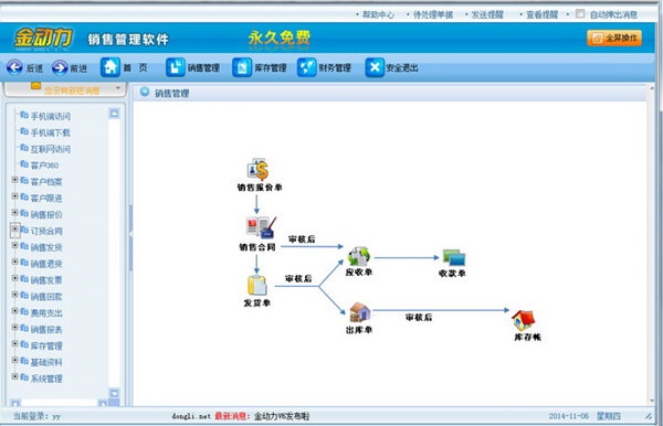 金动力销售管理软件 v6.1免费版-小哥网